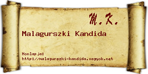 Malagurszki Kandida névjegykártya